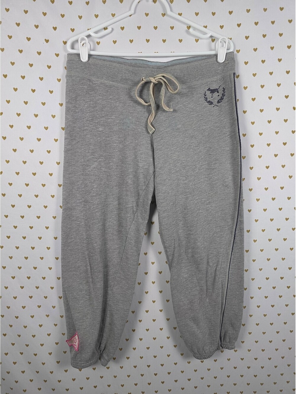 Victorias Secret PINK Vintage Embroidered Logo Butt Sweats y2k Medium